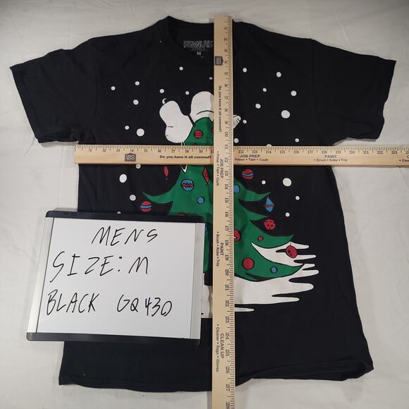 Peanuts Casual Graphic Short Sleeve Crew Neck Shirt Mens Size Medium M Black - Picture 6 of 9